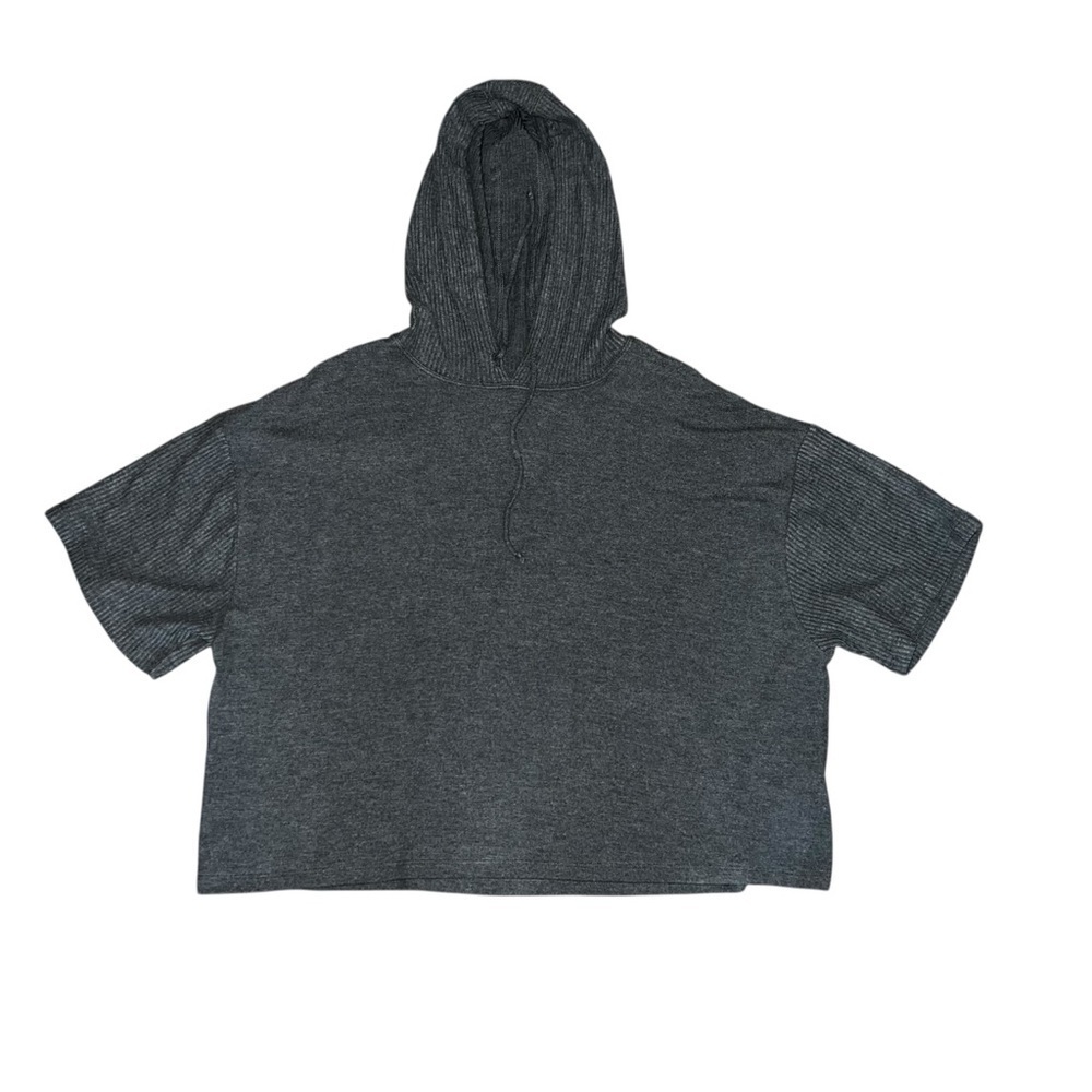 Calme size med hooded short sleeve top